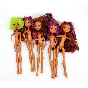 Monster High Claween Wolf Dolls Nude As Is Mixed Lot of 5 Dolls